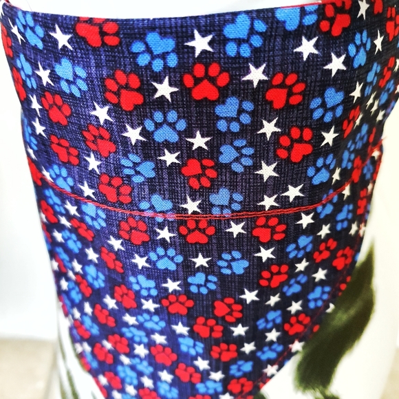 3 for $15* Patriotic Over The Collar Dog Bandana - Picture 6 of 10